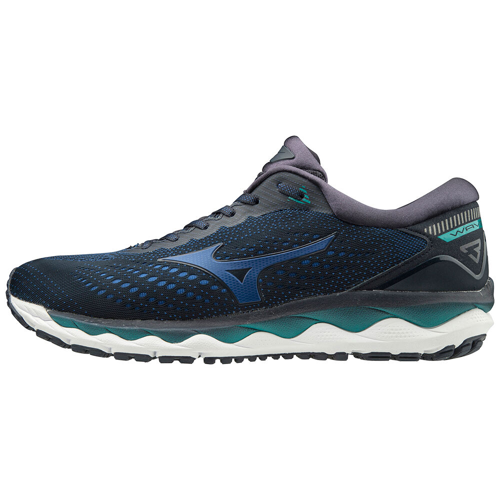 Scarpe Running Mizuno WAVE SKY 3 Uomo - Blu Marino/Blu - 89127-EKJO